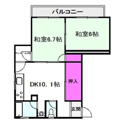 中井ハイツの物件間取画像